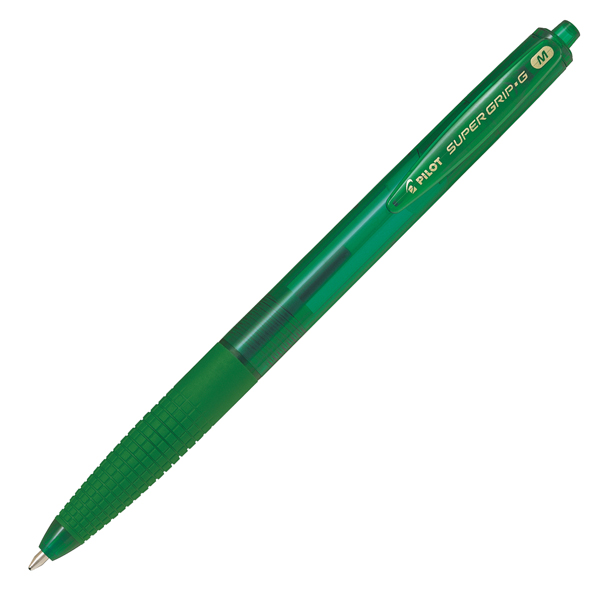  Penna a scatto Supergrip G - punta 1,0mm - verde - Pilot 