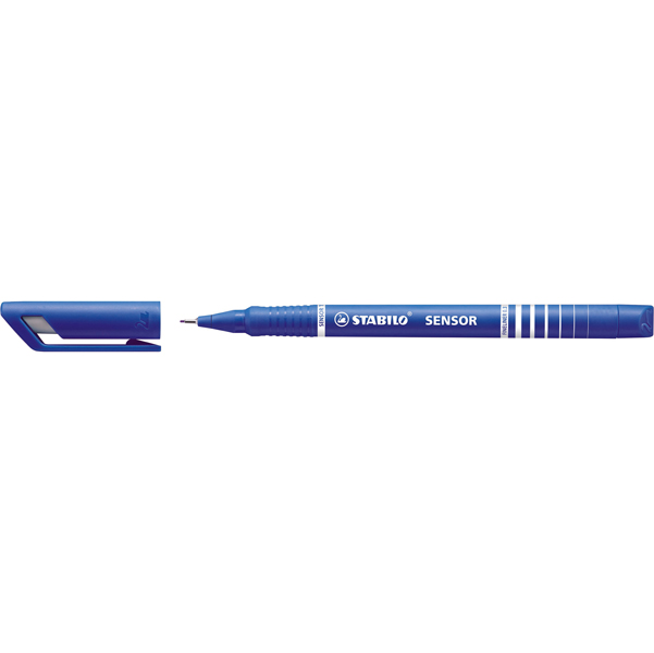  Fineliner Stabilo Sensor - tratto 0,3mm - blu - Stabilo 