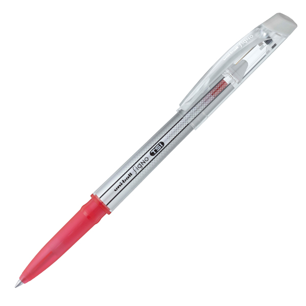  Penna a sfera gel cancellabile Uni Ball Signo TSI - punta 0,7mm - rosso - Uni Mitsubishi 