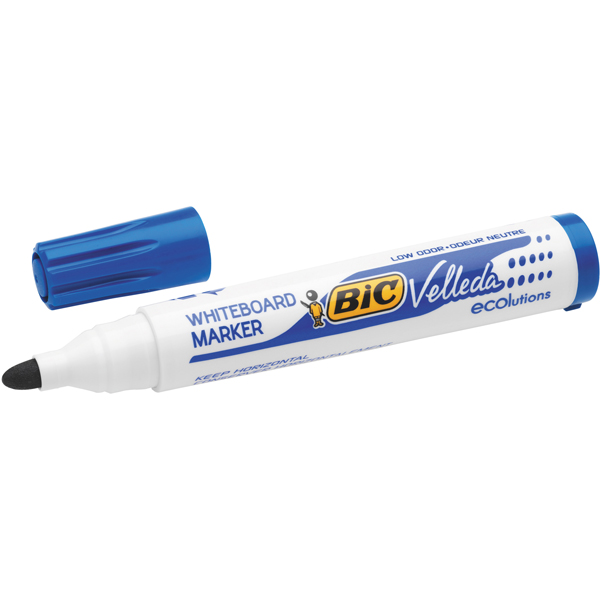  Pennarello per lavagne cancellabili Whiteboard Marker Velleda 1701 Recycled Bic - punta tonda 1,5mm - blu - Bic 