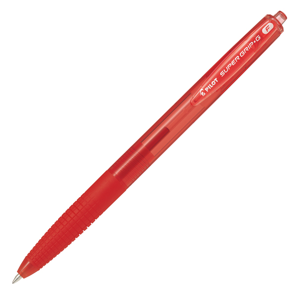  Penna a scatto Supergrip G - punta 0,7mm - rosso - Pilot 