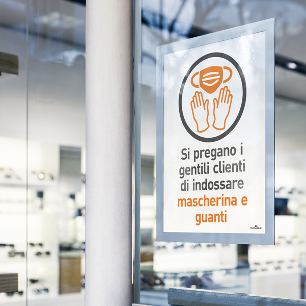  Cornice Duraframe Sun - A4 - 21 x 29,7 cm - argento - Durable 