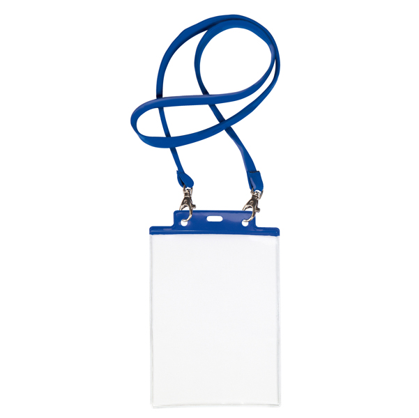  Portanome Pass 7 St M - cordoncino blu - 15 x 21 cm (A5) - blu - Sei Rota - conf. 10 pezzi 