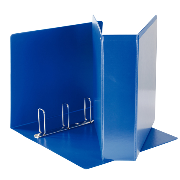  Raccoglitore personalizzabile Display - 22 x 30 cm - 4 anelli quadri 65 mm - dorso 8,5 cm - blu - Esselte 