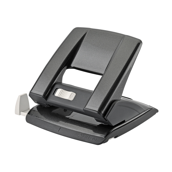  Perforatore - passo 8 cm - max 20 fogli - 2 fori - nero - Kartia 