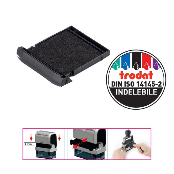 Tampone di ricambio 6/9440 - nero - Trodat - conf. 2 pezzi 