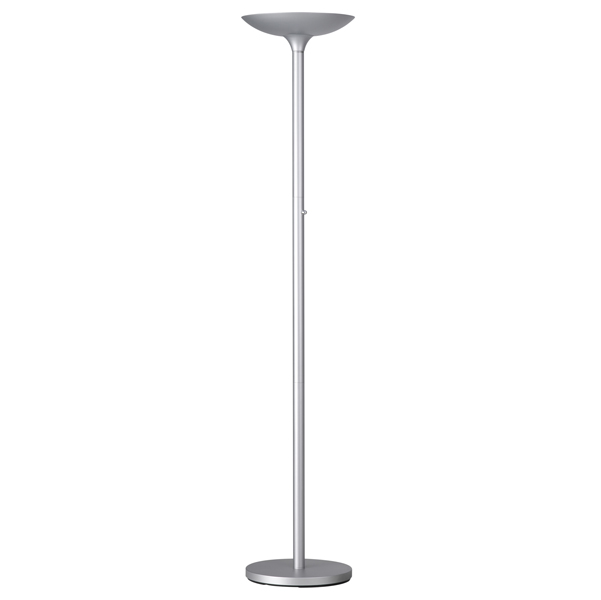  Lampada da terra Varialux - a led - base diametro 34 cm - H 180 cm - 23 W - grigio metal - Unilux 