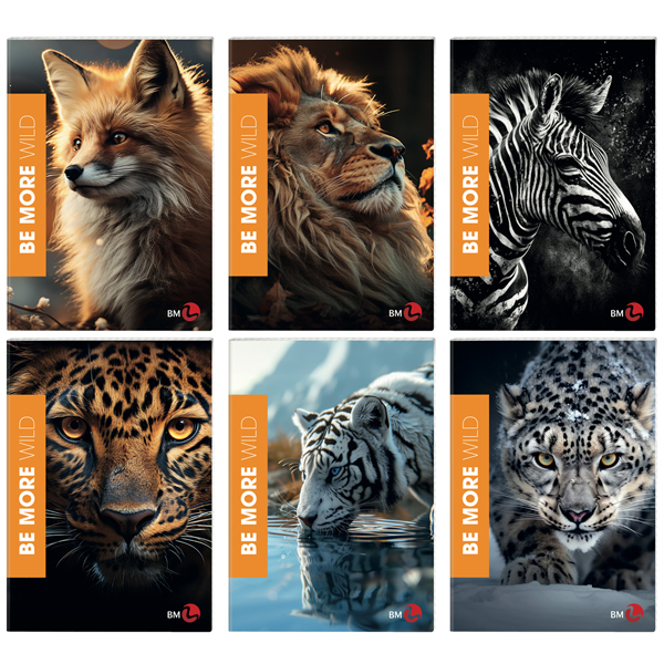  Maxiquaderno A4 36fg+2 100gr 4mm c/margine WILD Be More BM 