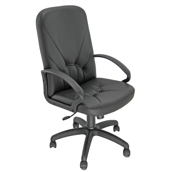  Poltrona direzionale Dante P - con bracciol fissi - nero - Unisit 