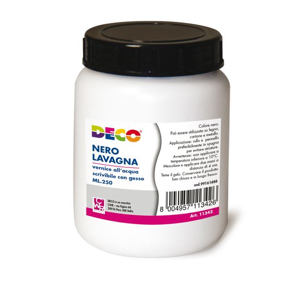  Vernice lavagna - 250 ml - nero - Deco 