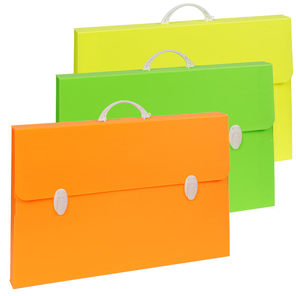  Valigetta Polionda Fluo -36,5x56,5cm - dorso 5,5cm - colori assortiti - Favorit 