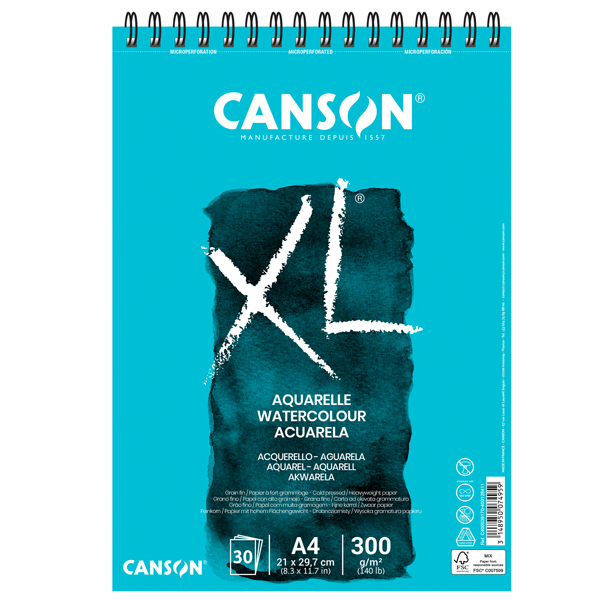  Album XL Aquarelle - A4 - 300 gr - 30 fogli - Canson 