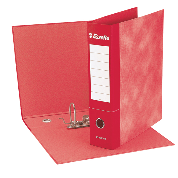  Registratore Essentials G72 - dorso 5 cm - commerciale 23 x 30 cm - rosso - Esselte 