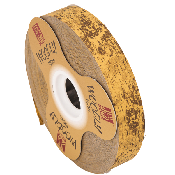  Rotolo nastro Woodly - corteccia/marrone chiaro - 24mm x 100mt - Bolis 