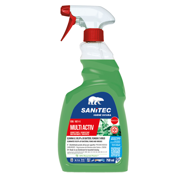  Sgrassatore disinfettante Multi Activ - 750 ml - Sanitec 