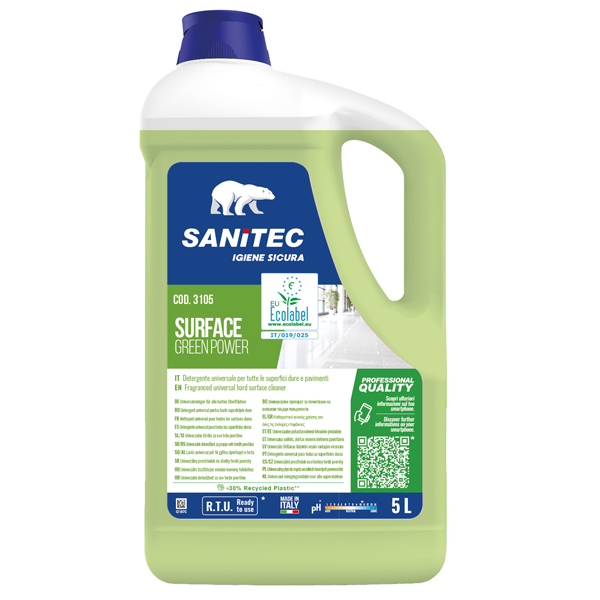  Detergente Green Power Pavimenti - Sanitec - tanica da 5 L 