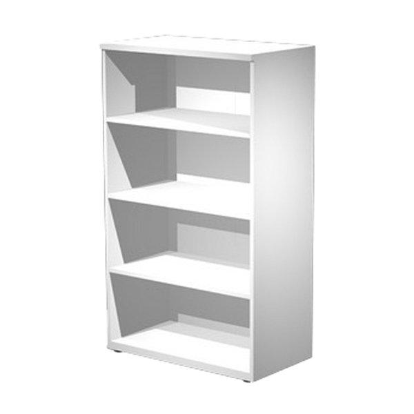  Mobile contenitore Agorà - medio a giorno - 80 x 45 x 136 cm - bianco 