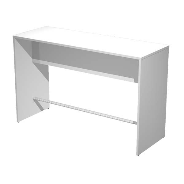  Tavolo alto Ristoro - 160 x 70 x 105 cm - bianco 