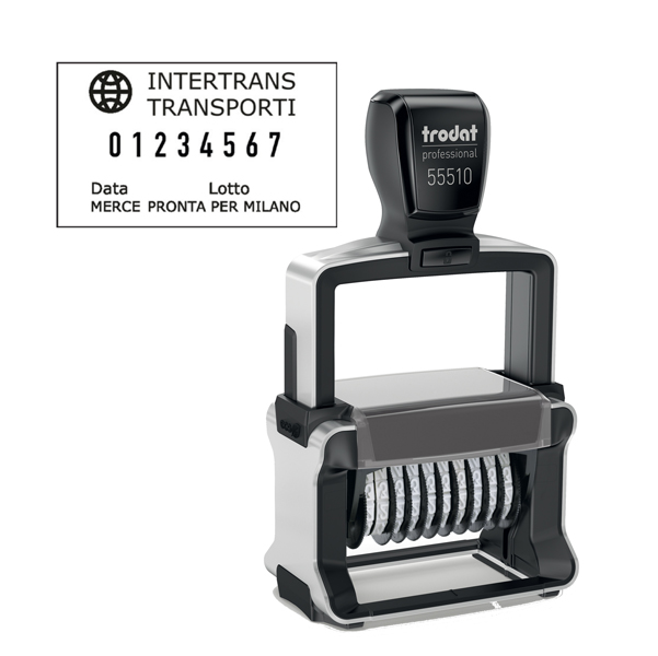  Timbro Professional 4.0 55510/PL Numeratore - 10 colonne - 5 mm - autoinchiostrante - Trodat 