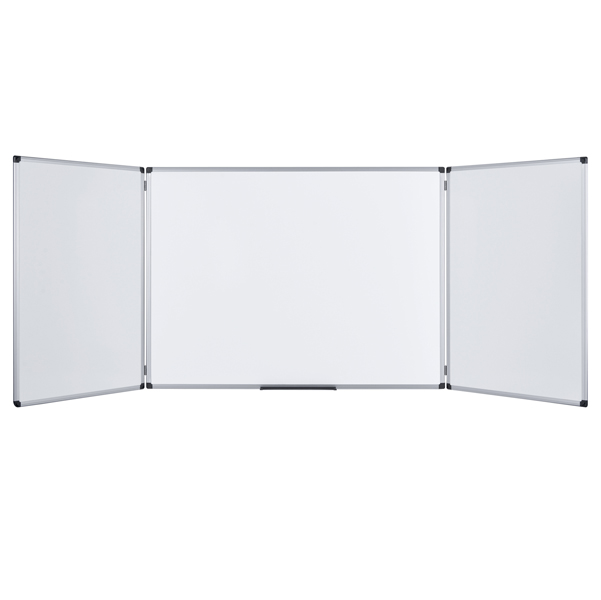  Lavagna magnetica Maya Trio - 90 x 240 cm (aperta) - bianco - Bi-Office 
