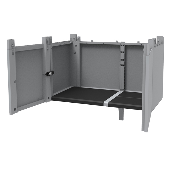  Kit Transforming Extension - per armadi Modular - 78 x 43,6 x 41,4 cm - PPL - grigio - Terry 