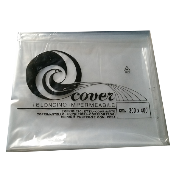  Telo copritutto - 300 x 400 cm - PE - trasparente - Gandolfi 