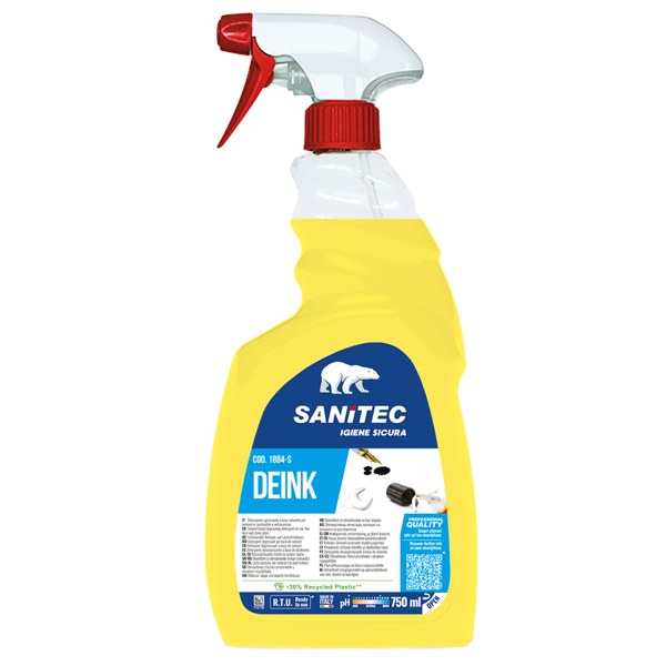  Detersolvente sgrassante Deink - trigger 750 ml - Sanitec 