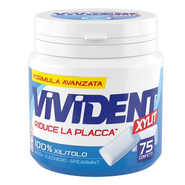  Barattolo Vivident Xylit Upgrade - conf. 75 pezzi 