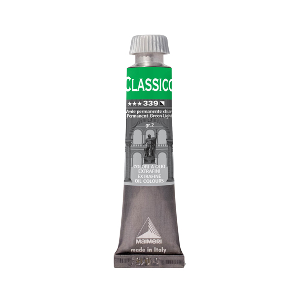  Colore a olio - extrafine - 20 ml - verde permanente chiaro - Maimeri 