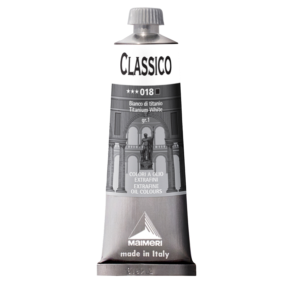 Colore a olio - extrafine - 60 ml - bianco di titanio - Maimeri 