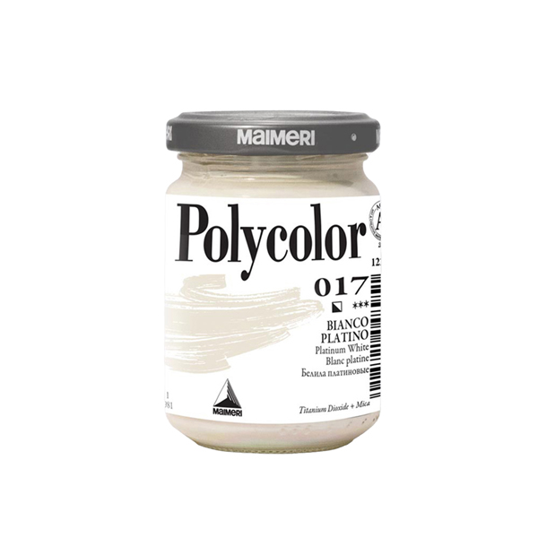  Colore vinilico Polycolor - 140 ml - bianco platino - Maimeri 