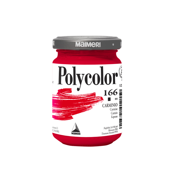  Colore vinilico Polycolor - 140 ml - carminio - Maimeri 