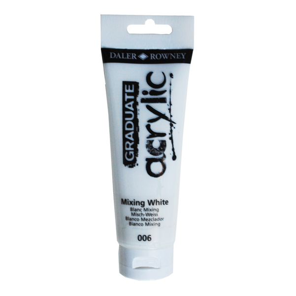  Colore acrilico fine Graduate - 120 ml - bianco miscela - Daler Rowney 