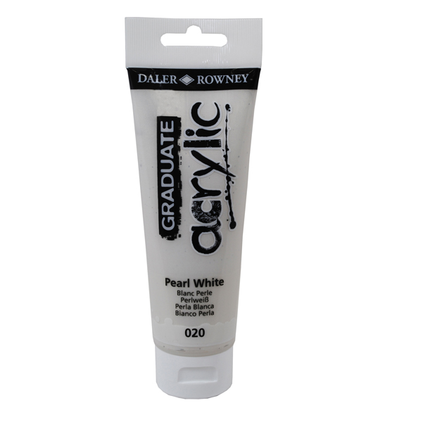  Colore acrilico fine Graduate - 120 ml - bianco perla - Daler Rowney 