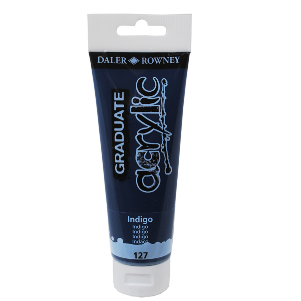  Colore acrilico fine Graduate - 120 ml - indigo - Daler Rowney 