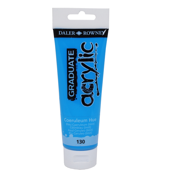  Colore acrilico fine Graduate - 120 ml - ceruleo imitazione - Daler Rowney 