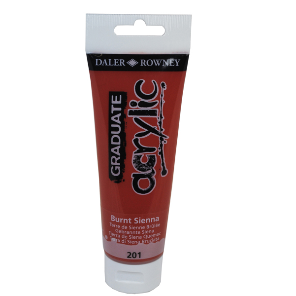  Colore acrilico fine Graduate - 120 ml - terra di Siena bruciata - Daler Rowney 