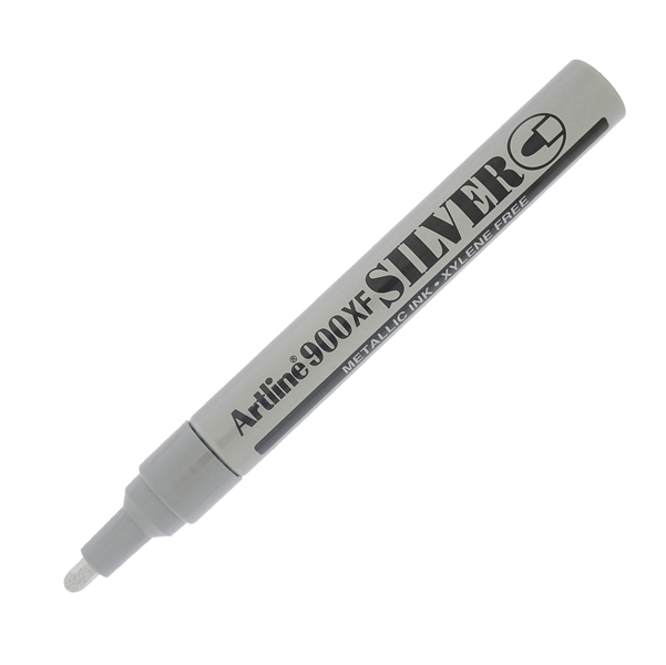  Marcatore permanente A 900 - a vernice - punta tonda - 2,3 mm - argento - Artline 