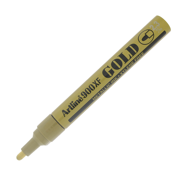 Marcatore permanente A 900 - a vernice - punta tonda - 2,3 mm - oro - Artline 