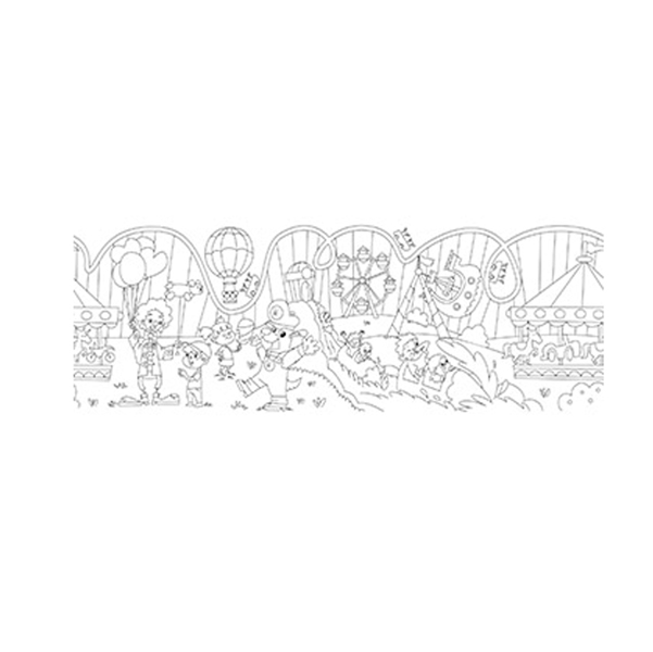  Rotolo creativo adesivo tema Parco di divertimento 30X400cm 80gr Info 