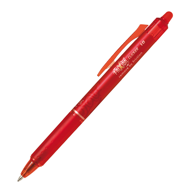  Penna a sfera a scatto cancellabile Frixionball - punta 1,0mm - rosso - Pilot 