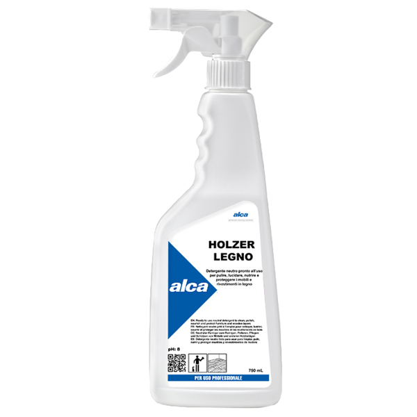  Detergente legno Holzer - trigger da 750 ml - Alca 