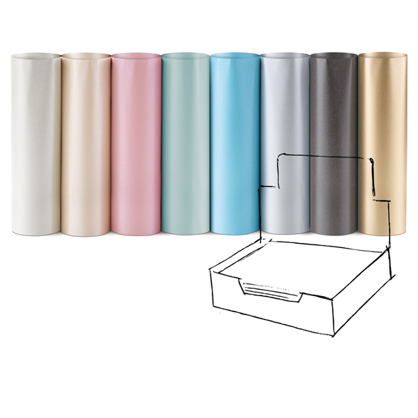  Carta regalo Perlage - 70 x 100 cm - 100 fogli - colori assortiti - Rex Sadoch 