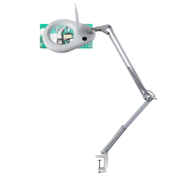  Lampada Zoom - a led - con lente di ingrandimento - 7,7 W - bianco - Unilux 