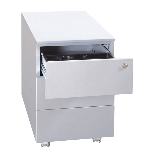  Cassettiere in metallo 3CASS. 40x59xH54cm Grigio Kub8 