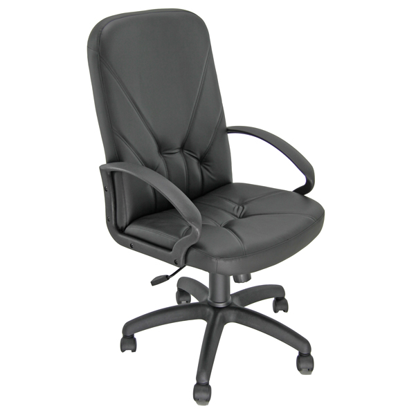  Poltrona direzionale Dante D - con bracciol fissi - nero - Unisit 