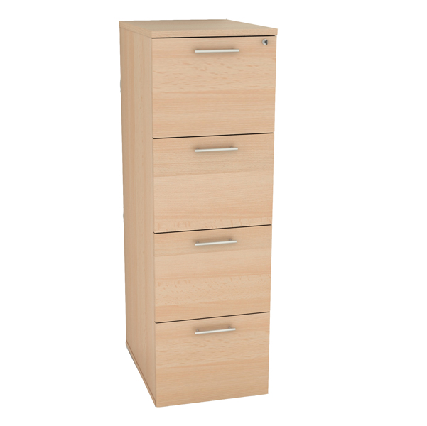  Classificatore - 4 cassetti - 49 x 55 x 141,2 cm - faggio 