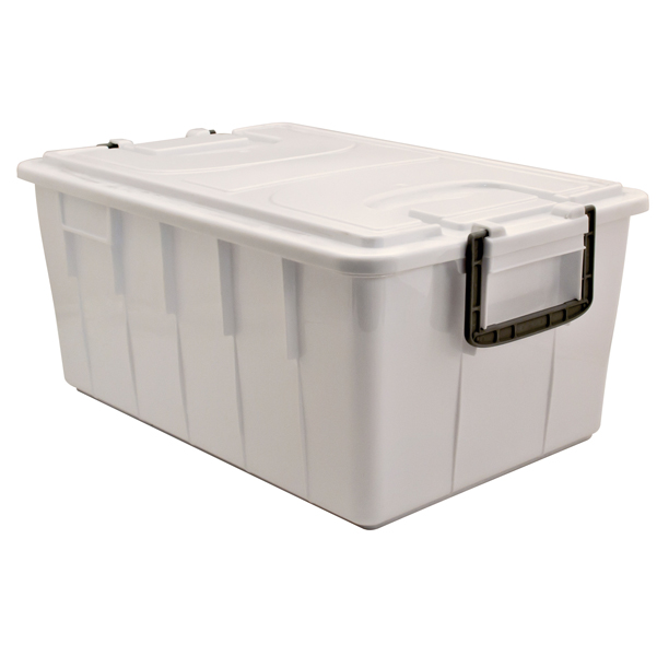  Contenitore Foodbox con coperchio - 58x38x26 cm - 40 L - PPL riciclabile - bianco - Mobil Plastic 