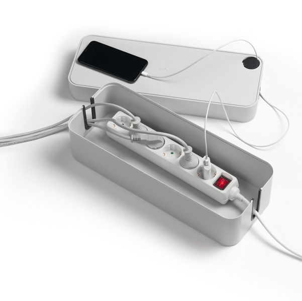  Box Cavoline L contenitore - per cavi e multipresa 5 entrate - Durable 