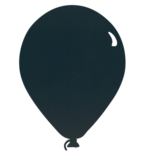 Lavagna da parete Silhouette - 39,6 x 29 cm - forma palloncino - nero - Securit 